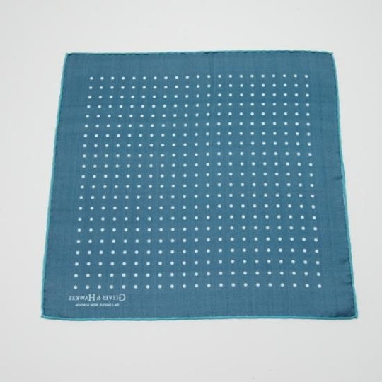 未使用★(英)GIEVES & HAWKES【★チーフ/ポケットチーフ】シルク/メンズ/ギーブス&ホークス★b226