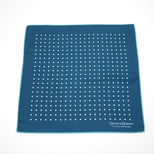 未使用★(英)GIEVES & HAWKES【★チーフ/ポケットチーフ】シルク/メンズ/ギーブス&ホークス★b226