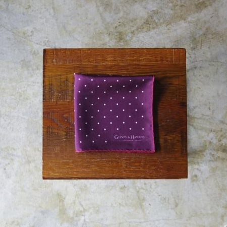 未使用★(英)GIEVES & HAWKES【★チーフ/ポケットチーフ】シルク/メンズ/ギーブス&ホークス★b227