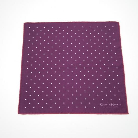未使用★(英)GIEVES & HAWKES【★チーフ/ポケットチーフ】シルク/メンズ/ギーブス&ホークス★b227