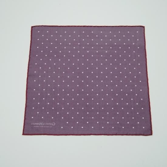 未使用★(英)GIEVES & HAWKES【★チーフ/ポケットチーフ】シルク/メンズ/ギーブス&ホークス★b227