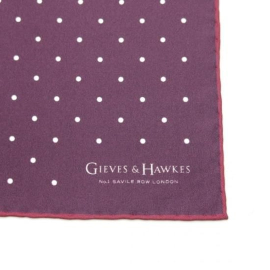 未使用★(英)GIEVES & HAWKES【★チーフ/ポケットチーフ】シルク/メンズ/ギーブス&ホークス★b227