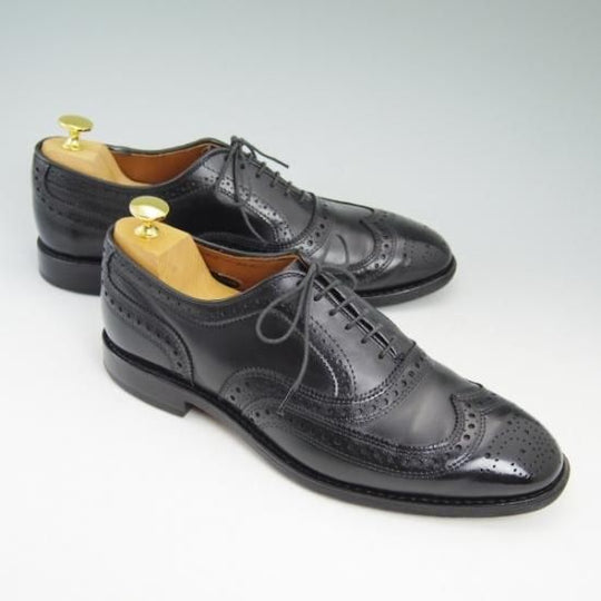 極上★(米)アレンエドモンズ 7.5E【★フルブローグ/McAllister】カーフ/黒/メンズ/ALLEN EDMONDS★b233
