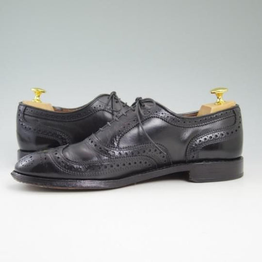 極上★(米)アレンエドモンズ 7.5E【★フルブローグ/McAllister】カーフ/黒/メンズ/ALLEN EDMONDS★b233