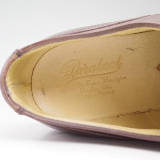 極上★パラブーツ SIZE 8.5【★超希少!!/旧ロゴ/シャンボード】CAFE/カフェ/CHAMBORD/TEXソール/Uチップ/Paraboot★b235