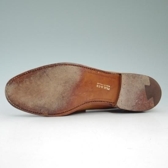 極上★クロケット&ジョーンズ UK7/US7.5D 【★ブルックスブラザーズ別注品】Peal&co/BROOKS BROTHERS/ローファー/Crockett&Jones★b242