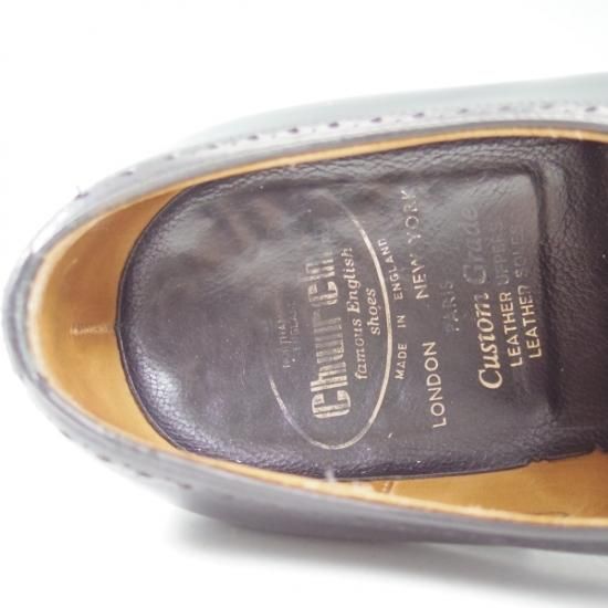 美品★チャーチ 70F/UK7【★ブックバインダーカーフ/73ラスト】ルゲート/LEGATE/旧チャーチ/3都市ロゴ/クォーターブローグ/Church's★b245