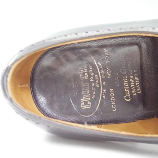 美品★チャーチ 70F/UK7【★ブックバインダーカーフ/73ラスト】ルゲート/LEGATE/旧チャーチ/3都市ロゴ/クォーターブローグ/Church's★b245