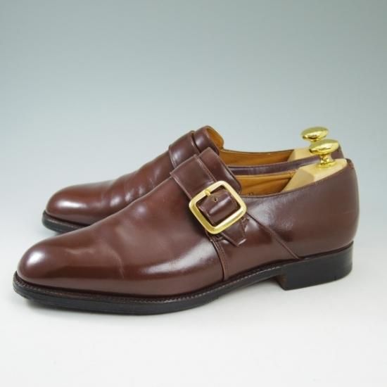 美品★チャーチ 70F/UK7【★ブックバインダーカーフ/73ラスト】WESTBURY/旧チャーチ/3都市ロゴ/モンクストラップ/Church's★b246