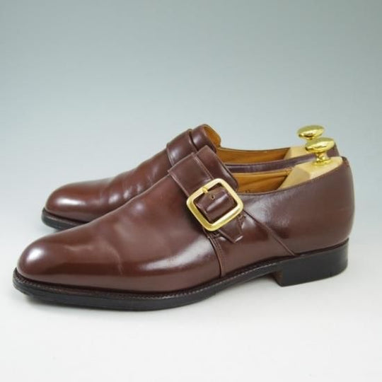 美品★チャーチ 70F/UK7【★ブックバインダーカーフ/73ラスト】WESTBURY/旧チャーチ/3都市ロゴ/モンクストラップ/Church's★b246