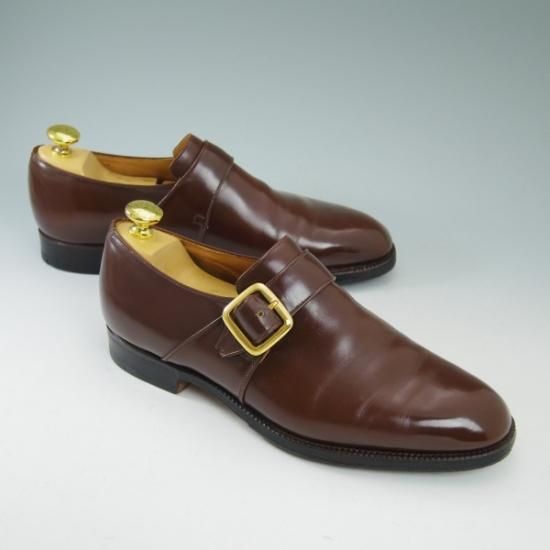 美品★チャーチ 70F/UK7【★ブックバインダーカーフ/73ラスト】WESTBURY/旧チャーチ/3都市ロゴ/モンクストラップ/Church's★b246