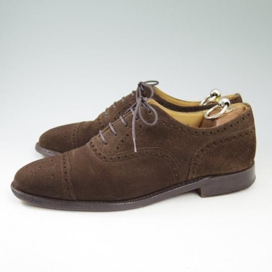 極上★チャーチ 70F/UK7【★ディプロマット似寄りモデル/73ラスト】Perth/パース/スエード/セミブローグ/DIPLOMAT/Church's★b247