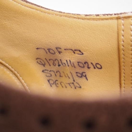 極上★チャーチ 70F/UK7【★ディプロマット似寄りモデル/73ラスト】Perth/パース/スエード/セミブローグ/DIPLOMAT/Church's★b247