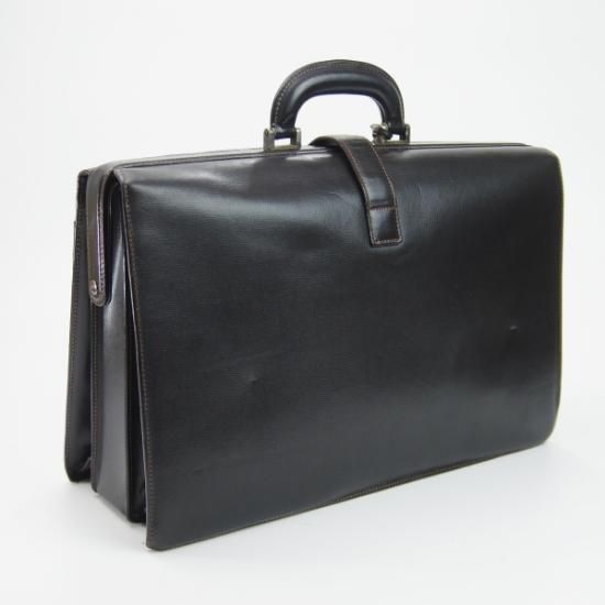 【美品】ダンヒル ダレスバッグ ビジネスバッグ レザー ゴールド金具 A4 黒 極上☆ダンヒル/dunhill【イタリア製☆レザー/ダレスバッグ/黒