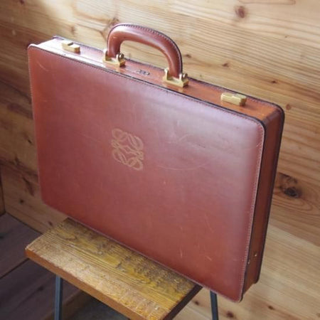 極上★ロエベ/LOEWE【★鞄】アタッシュケース/メンズ レザー ビジネス バッグ★N4847