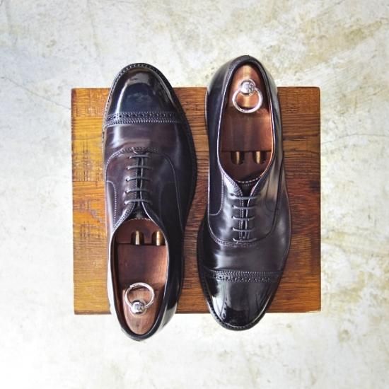 【Alden】 パンチドキャップトゥ コードバンシューズ 美品” ALDEN（オールデン） Punched Cap Toe Shoes（パンチドキャップ