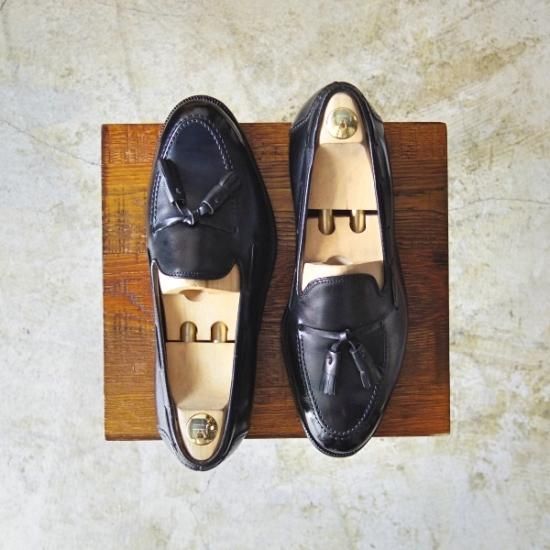 美品★オールデン 7.5D【★ブルックスブラザーズ別注】アバディーンラスト/770/BROOKS BROTHERS/タッセルローファー/Alden★b261