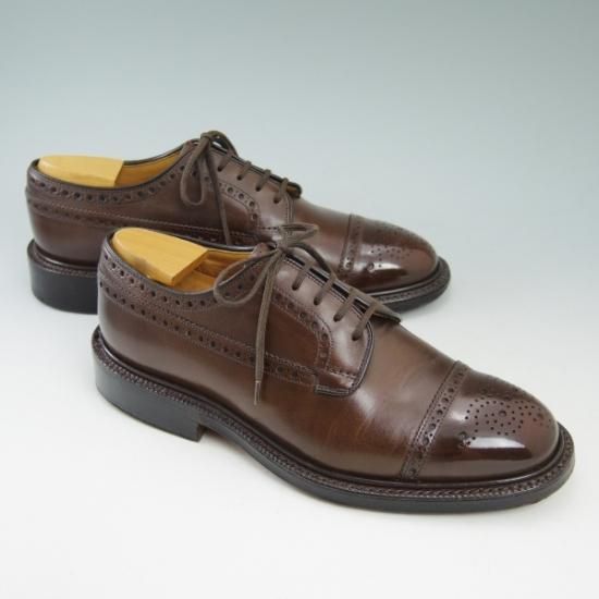 美品★チャーチ 50F【★希少!!Chelmsford/チェルムズフォード】100ラスト/4都市ロゴ/セミブローグ/Church's★b264