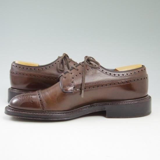 美品★チャーチ 50F【★希少!!Chelmsford/チェルムズフォード】100ラスト/4都市ロゴ/セミブローグ/Church's★b264