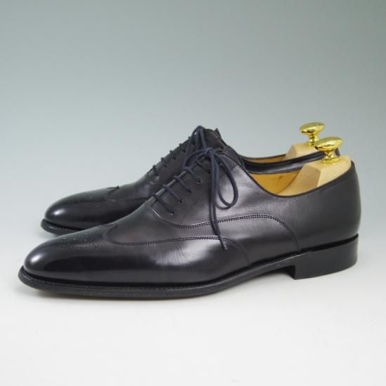 極美品★ジョンロブ製 SIZE 41.5/UK7程度【★超希少!!エルメス別注/HERMES】ミュージアムカーフ/JOHN/ウイングチップ/JOHN LOBB★b266
