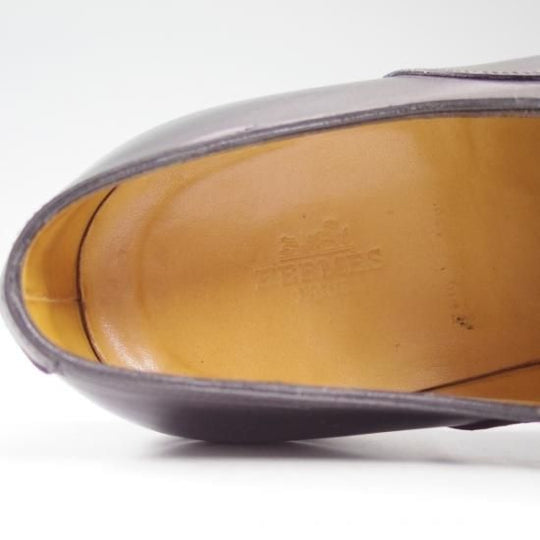 極美品★ジョンロブ製 SIZE 41.5/UK7程度【★超希少!!エルメス別注/HERMES】ミュージアムカーフ/JOHN/ウイングチップ/JOHN LOBB★b266