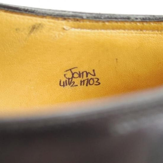 極美品★ジョンロブ製 SIZE 41.5/UK7程度【★超希少!!エルメス別注/HERMES】ミュージアムカーフ/JOHN/ウイングチップ/JOHN LOBB★b266
