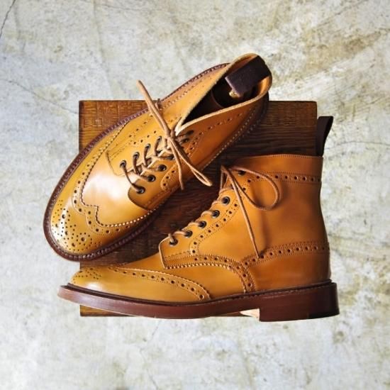 極美品★トリッカーズ SIZE 7.5【★エイコンアンティーク/M2508】MALTON/モールトン/カントリ−ブーツ/Tricker's★b269