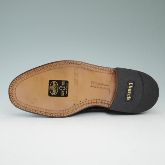 【旧チャーチ 三都市】コンサル Church's 65 F 25 革靴 美品☆チャーチ 70F/UK7【☆73ラスト/旧チャーチ/3都市ロゴ