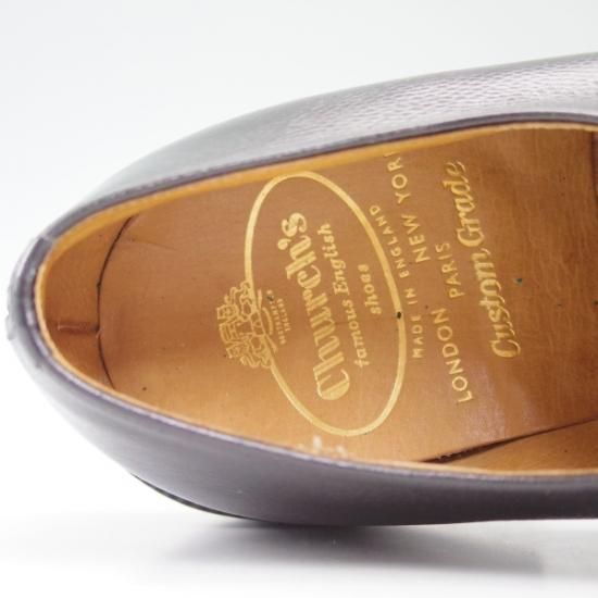 未使用★チャーチ 65F【★超希少!!224ラスト/デッドストック】3都市ロゴ/旧チャーチ/プレーントゥ/Church's★b272