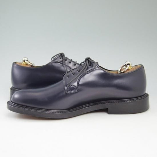 新品★チャーチ 75F【★ネイビー色/SHANNON/シャノン】103ラスト/ポリッシュドバインダーカーフ/5都市ロゴ/プレーントゥ/Church's★b273