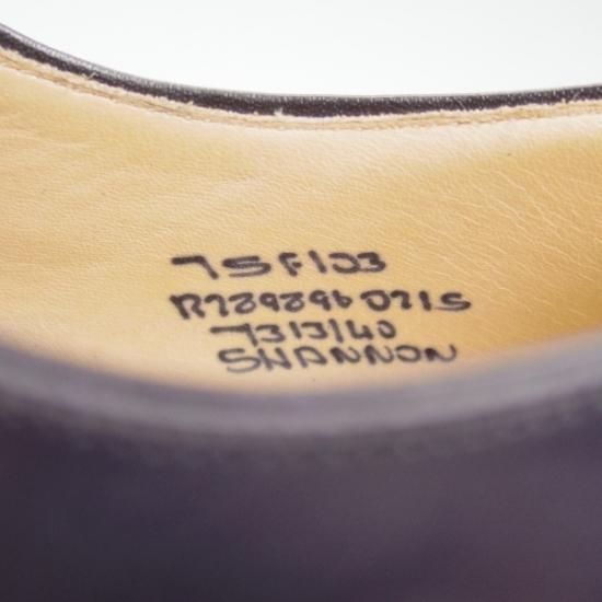 新品★チャーチ 75F【★ネイビー色/SHANNON/シャノン】103ラスト/ポリッシュドバインダーカーフ/5都市ロゴ/プレーントゥ/Church's★b273