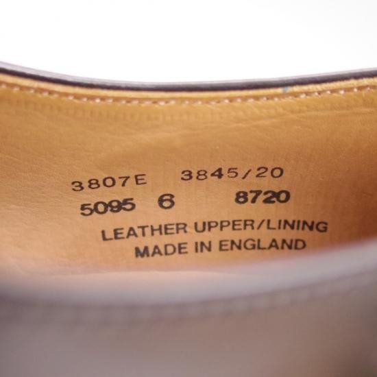 極美品★(英)アルフレッドサージェント UK6【★ストレートチップ】サージェント/Alfred Sargent★b277