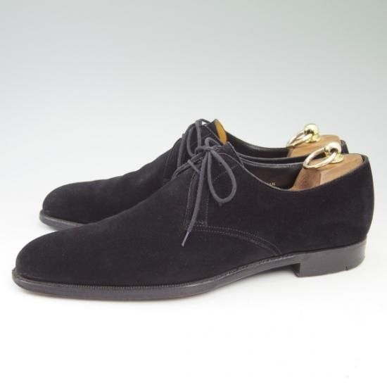 極上★クロケット&ジョーンズ 8D【★定価10万円前後/ハンドグレードライン/BATEMAN】スエード/プレーントゥ/Crockett&Jones★b278