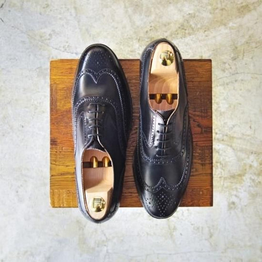 新品★クロケット&ジョーンズ UK7/US7.5E【★ブルックスブラザーズ別注品】Peal&co/BROOKS BROTHERS/フルブローグ/Crockett&Jones★b279