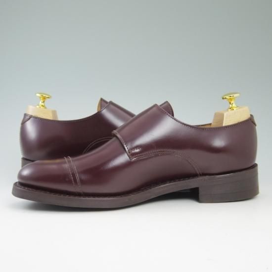 新品★サンダース SIZE 7.5【★コマンドソール/1007R】monk shoe-2 straps/ポリッシュカーフ/ダブルモンク/SANDERS★b281