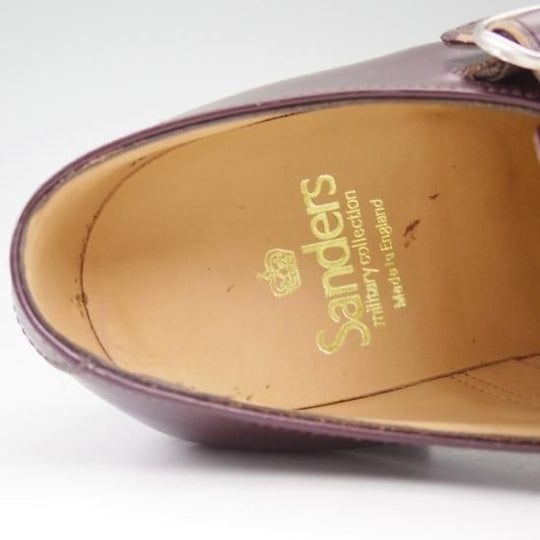 新品★サンダース SIZE 7.5【★コマンドソール/1007R】monk shoe-2 straps/ポリッシュカーフ/ダブルモンク/SANDERS★b281