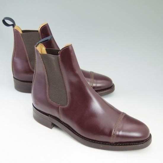 新品★サンダース SIZE 7【★コマンドソール/9921R1】hi top chelsea boot/ポリッシュカーフ/サイドゴアブーツ/SANDERS★b282