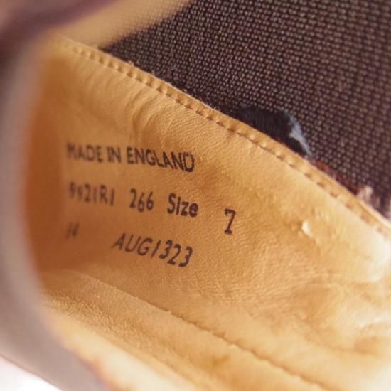 新品★サンダース SIZE 7【★コマンドソール/9921R1】hi top chelsea boot/ポリッシュカーフ/サイドゴアブーツ/SANDERS★b282