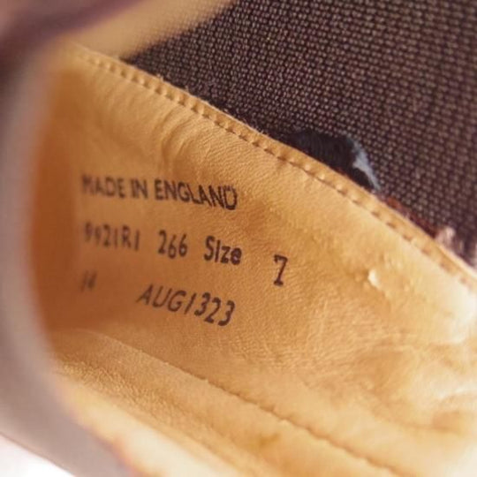 新品★サンダース SIZE 7【★コマンドソール/9921R1】hi top chelsea boot/ポリッシュカーフ/サイドゴアブーツ/SANDERS★b282