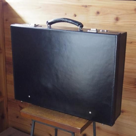 美品★グレンロイヤル【★推定15〜20万円程度/アタッシュケース】黒/メンズ ビジネス バッグ/GLENROYAL★N4865