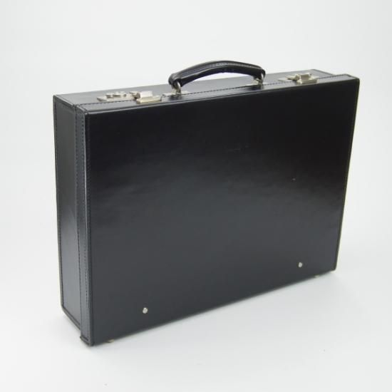 美品★グレンロイヤル【★推定15〜20万円程度/アタッシュケース】黒/メンズ ビジネス バッグ/GLENROYAL★N4865