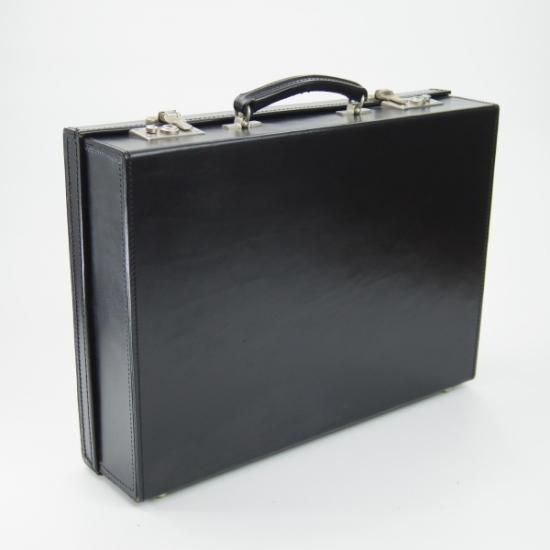美品★グレンロイヤル【★推定15〜20万円程度/アタッシュケース】黒/メンズ ビジネス バッグ/GLENROYAL★N4865