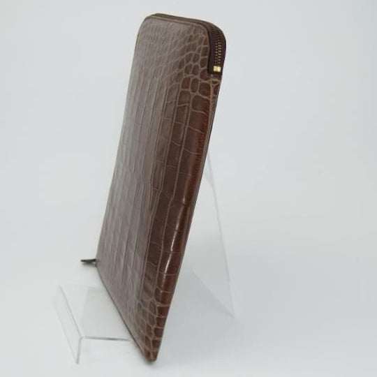 美品★J&Mデヴィッドソン【★英国製】クラッチバッグ/クロコ型押し/ユニセックス/メンズ&レディース クラッチ バッグ/J&M Davidson★N4866