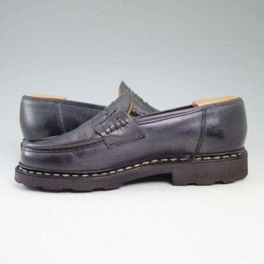 極上★パラブーツ SIZE 5【★ネイビー色/NUIT/ランス/REIMS】リスレザー/マルシェソール/コインローファー/Paraboot★b308