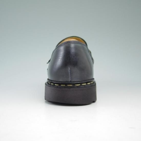 極上★パラブーツ SIZE 5【★ネイビー色/NUIT/ランス/REIMS】リスレザー/マルシェソール/コインローファー/Paraboot★b308