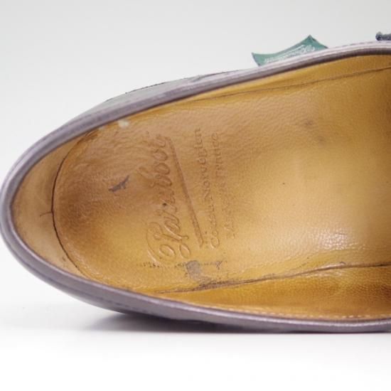 極上★パラブーツ SIZE 5【★ネイビー色/NUIT/ランス/REIMS】リスレザー/マルシェソール/コインローファー/Paraboot★b308