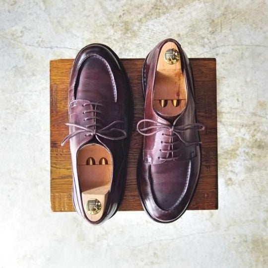 極上★パラブーツ SIZE 7【★超希少!!/旧ロゴ/シャンボード】CAFE/カフェ/リスレザー/CHAMBORD/TEXソール/Uチップ/Paraboot★b287