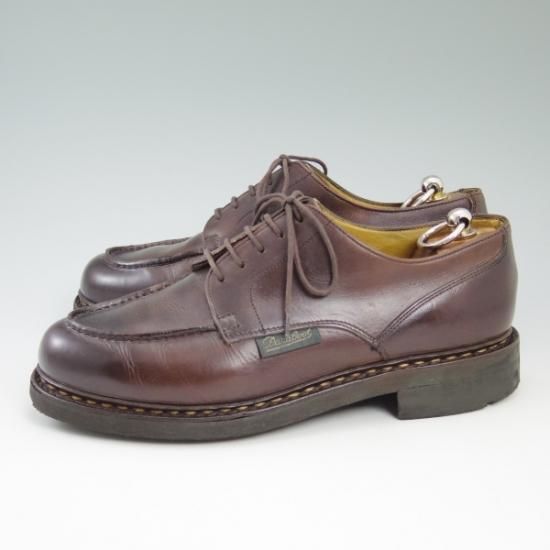極上★パラブーツ SIZE 7【★超希少!!/旧ロゴ/シャンボード】CAFE/カフェ/リスレザー/CHAMBORD/TEXソール/Uチップ/Paraboot★b287