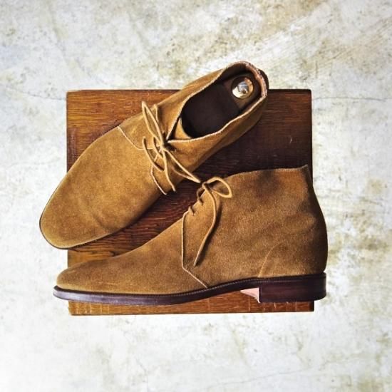 美品★クロケット&ジョーンズ 7E 【★(英)ジョージクレバリー別注品/GEORGE CLEVERLEY】318ラスト/チャッカブーツ/Crockett&Jones★b289