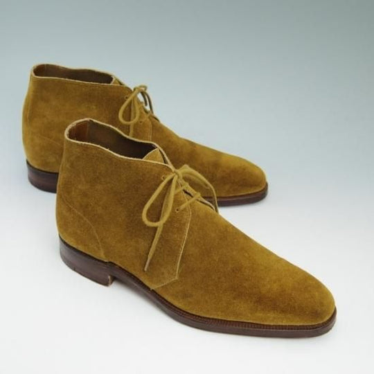美品★クロケット&ジョーンズ 7E 【★(英)ジョージクレバリー別注品/GEORGE CLEVERLEY】318ラスト/チャッカブーツ/Crockett&Jones★b289